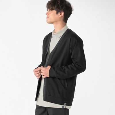 Lucca Uomo alla moda Vネックドッキングカーディガン