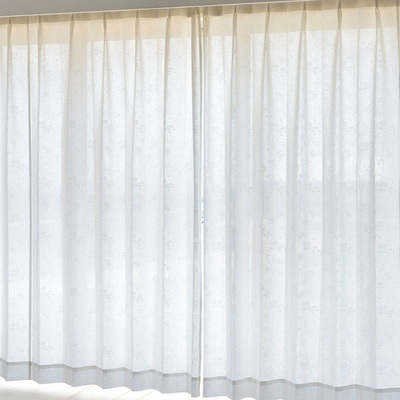 見えにくい遮熱レースカーテン防炎抗カビ幅100cm2枚