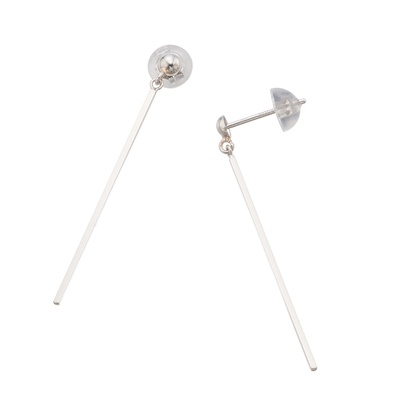 マエストロ 純プラチナ/PT900 ストレートバーイヤリング/ピアス