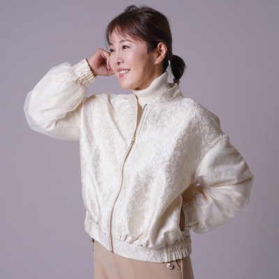 JEWEL MORRY’S ジャカードチュール使いブルゾン