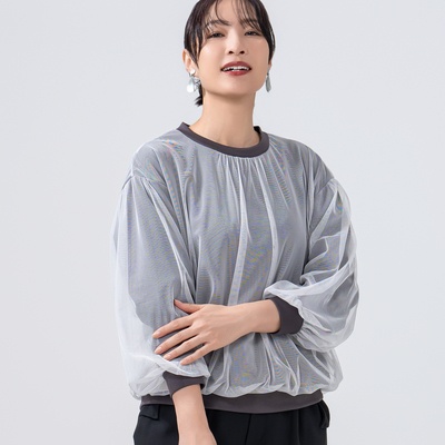  YukaKoshino チュールドッキングのプルオーバー - 747863