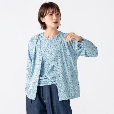  PERSONS スマイルフラワーカーディガン - 748114