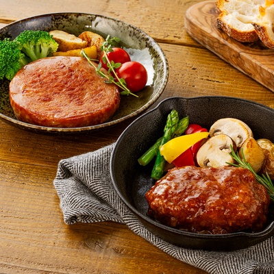 ハンバーグ&ポークソーセージステーキ計6袋