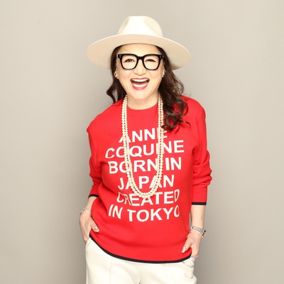  Anne Coquine 渾身のジャカードニットプルオーバー - 748302