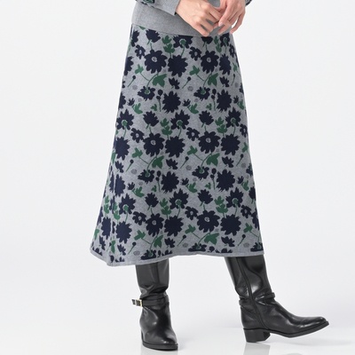  PALLE&Annika Huett ジャガードニットAラインスカート - 748676