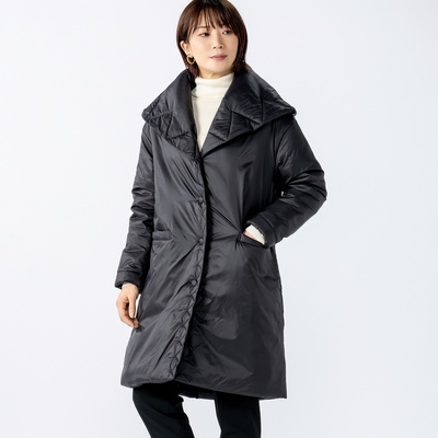 BOUTIQUE JUNKO ワイドカラー吸湿発熱中綿コート