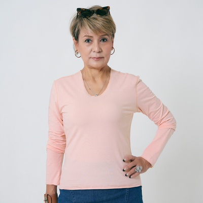  MASAGO クリアーベア天竺バックプリントプルオーバー - 748827