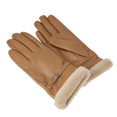 ルナジュメール やわらか羊革手袋内側エコファー