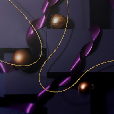 マエストロ 純金 ダブル喜平 フラットカットチェーン ネックレス