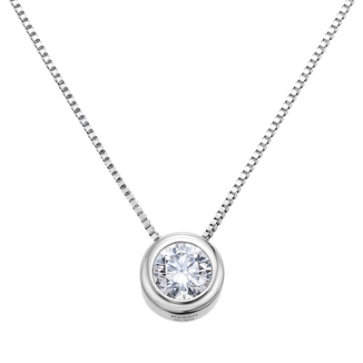 DカラーダイヤモンドPT950 ペンダント0.3ctUP