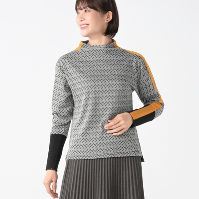 Re:Birth＋ カラーアクセントヘリンボーンプルオーバー