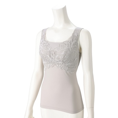 BRNYピース シルク混素肌しっとりハッピーバストキャミ