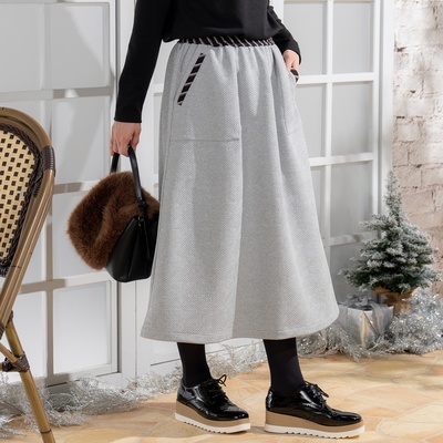  calma 裾ドロストアレンジ ふくれスカート - 750284