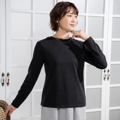  calma コーデに活躍 裏起毛プルオーバー - 750291