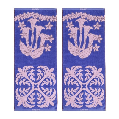 キャシーマム  モアニ フェイスタオル同色2枚セット 約34×80cm