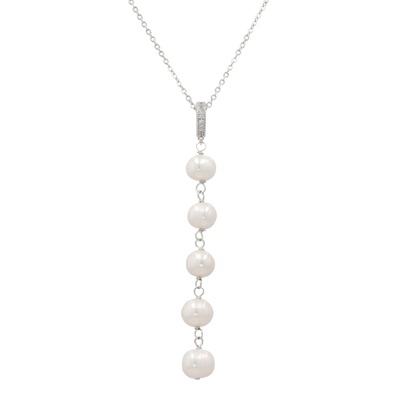 Jinka Nezu 淡水パール スイングライン ペンダント