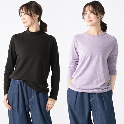  PERSONS フワフワあったか長袖Tシャツ2枚セット - 750514