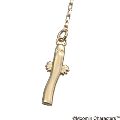  18KYG チャーム付チェーンネックレス [ニョロニョロ] - 750609