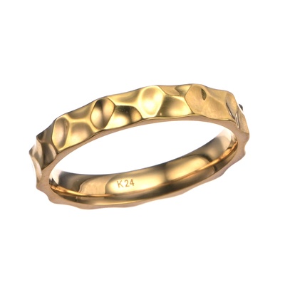 マエストロ 純金 槌目リング