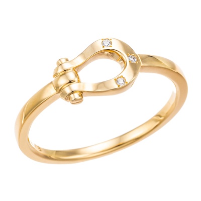 LA SOMA ダイヤモンド ホースシューリング