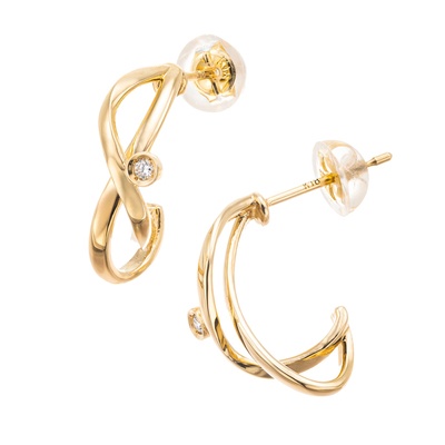 LA SOMA ダイヤモンド デザートピアス