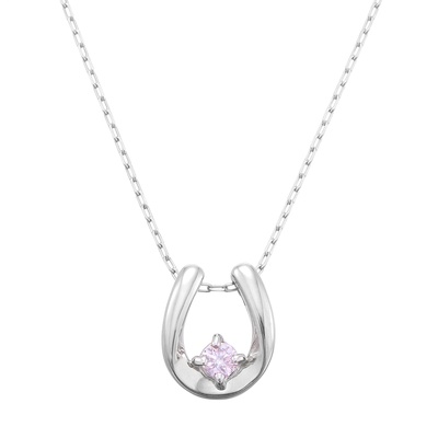 ピンクダイヤモンド PT ペンダント 0.025ctUP