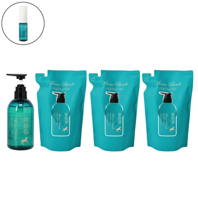 モンローブロンドR馬プラセンタCトリートメントRRR4本オイル付