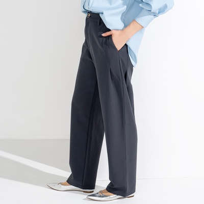 calma 選べる股下タックカービー 美尻セミワイドパンツ