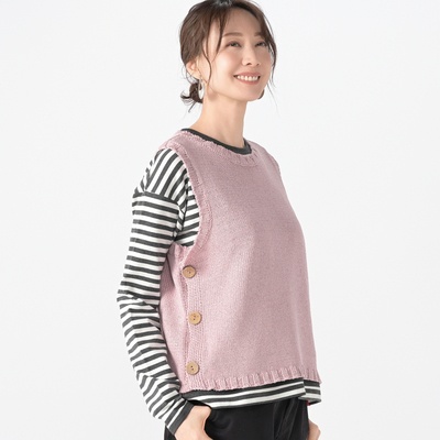 KiKKi ローゲージニットベスト