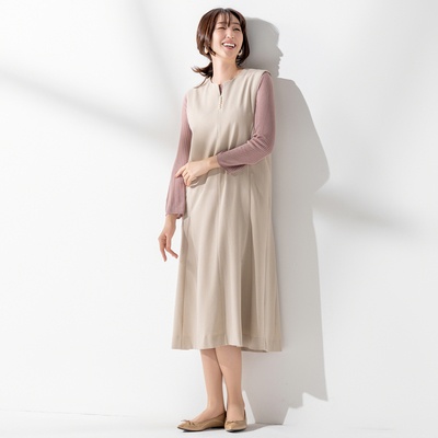 anatelier 上品見え フレアジャンパースカート