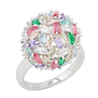 JinkaNezu CZ プリズム ジュエル リング