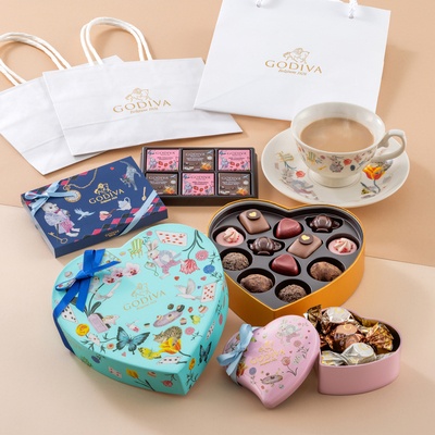 ゴディババレンタインコレクションスペシャルセットカップ&ソーサー付