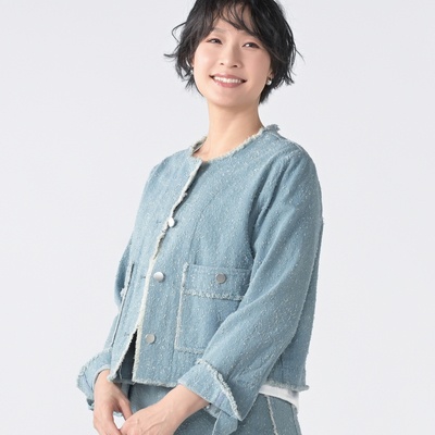 MINHA KILAKILA ネップデニムフリンジジャケット