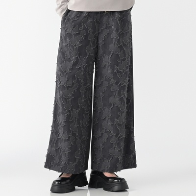 Remite 幾何学柄ジャガードワイドパンツ