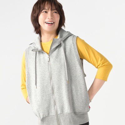 BOBSON SunSister ダンボールニットフーディベスト