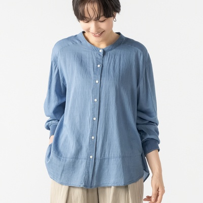  Remite シアーガーゼデニムシャツ - 751503