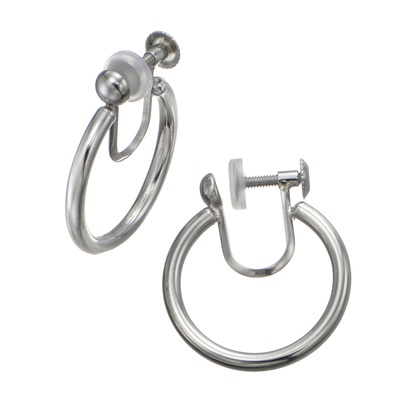  純プラチナ/PT900 パイプフープ イヤリング/ピアス - 751543