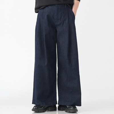 LUREM タックワイドデニムパンツ