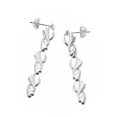 純プラチナ/PT900 カナールデザインイヤリング/ピアス