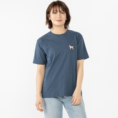  Labrador Retriever ユニセックス胸刺繍Tシャツ - 751723