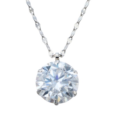 PT950/850 合成モアッサナイト ペンダント 2.0ctUP