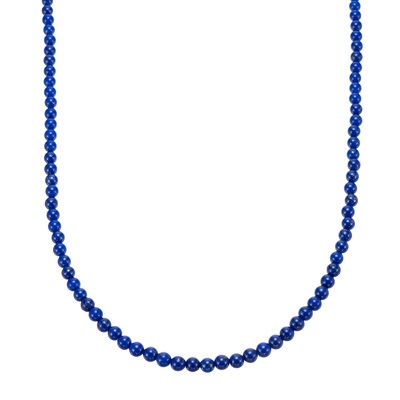 ジュエルバール 18K YG ラピスラズリ ビーズネックレス
