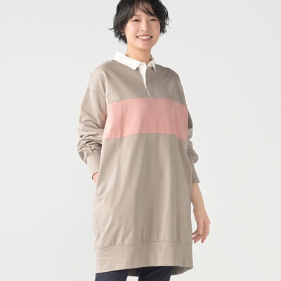  KiKKi 配色ラガーワンピース - 752085