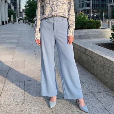 Oh My Tailor トロピカルジャージーフレアパンツ