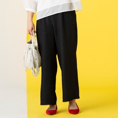  CARRIERE ポコポコジャカードワイドパンツ - 752108