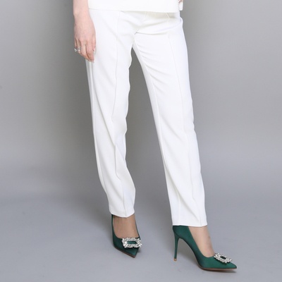  ANNE COQUINE ストレッチ美脚テーパードパンツ - 752117