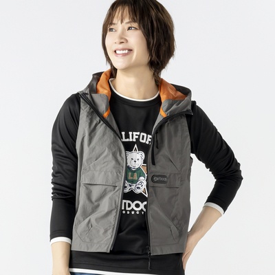  OUTDOOR UVミリタリーフーディーベスト - 752379