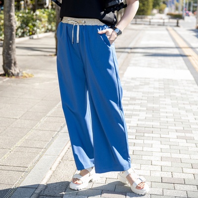 ジョジョ エ ノノ  サテンウエストワイドパンツ