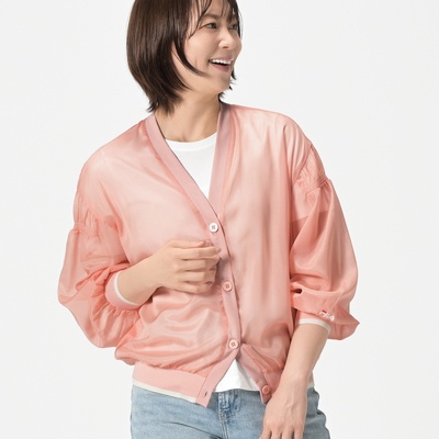 FILA UV 艶めきシアーアクティブカーディガン
