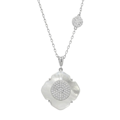 TarTar シェル&キュービックジルコニアネックレス[マノラ]